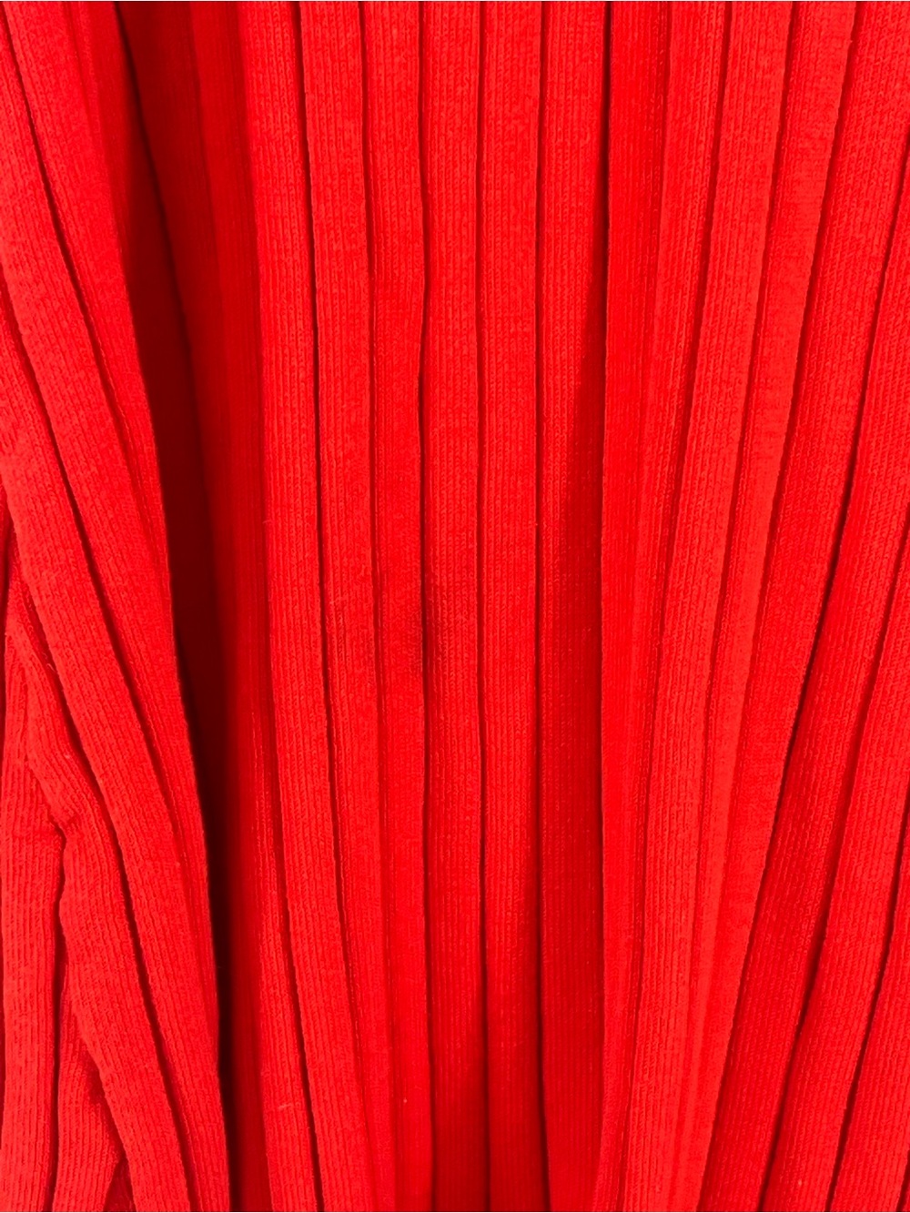 LOFT Red Ribbed Collared Short Sleeve Midi Sweater Dress L Large - Picture 8 of 8